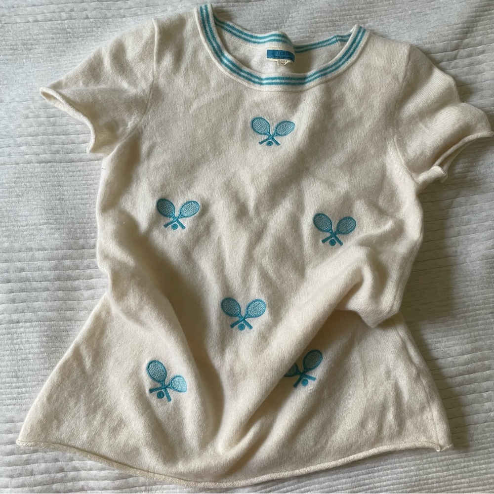 JCrew Cashmere Tennis Baby Tee